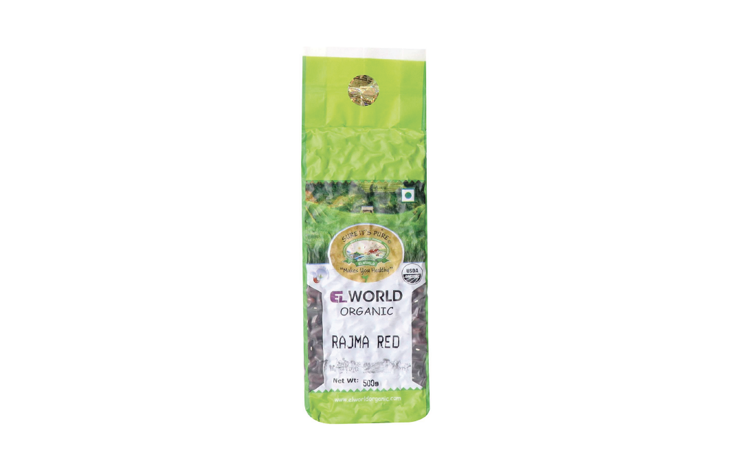 Elworld Organic Rajma Red    Pack  500 grams